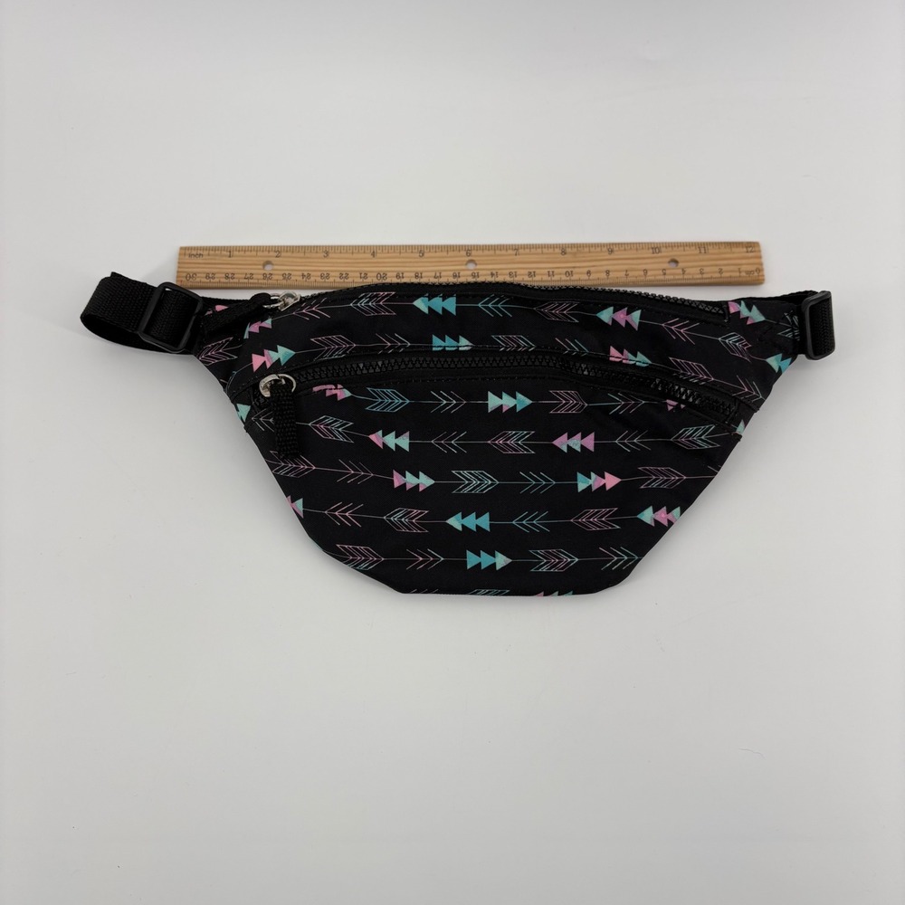 Womens Black Arrow‎ Print Fanny Pack Waist Bag Adjustable Strap - Picture 4 of 4